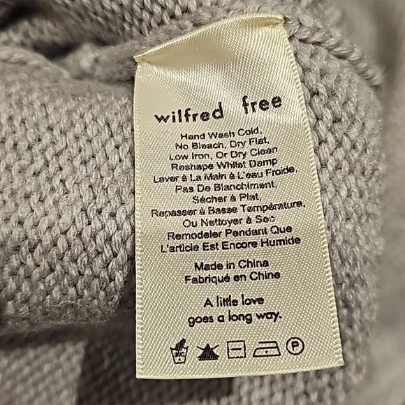 ARITZIA Wilfred Free Harper Sweater (Heinen) Merino Wool Turtleneck Sz XS - Picture 9 of 10